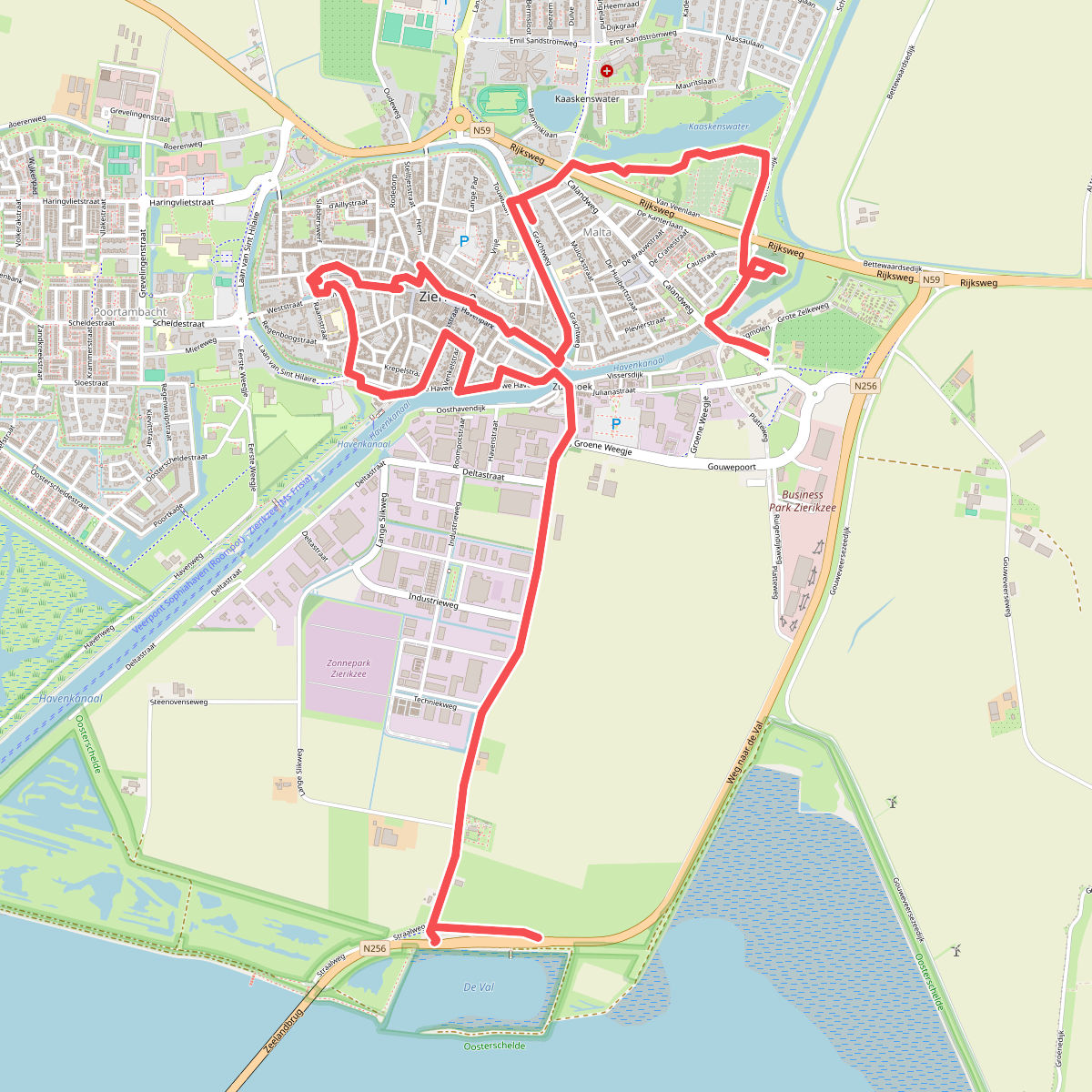 Zierikzee - Zierikzee · Watersnoodpad etappe 1