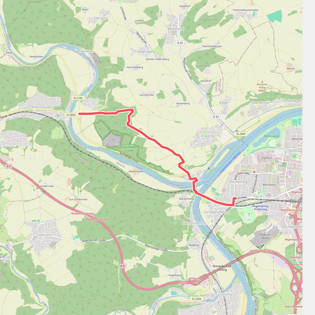 W 67 Regensburg - Etterzhausen (Blaues Rechteck)