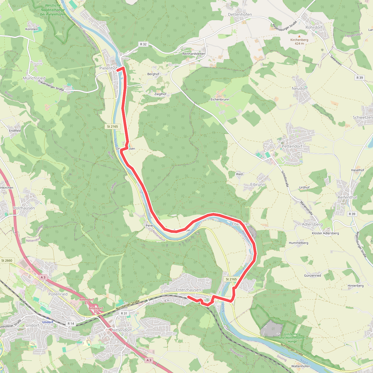 W 19 Etterzhausen - Pielenhofen (Rotes Dreieck)