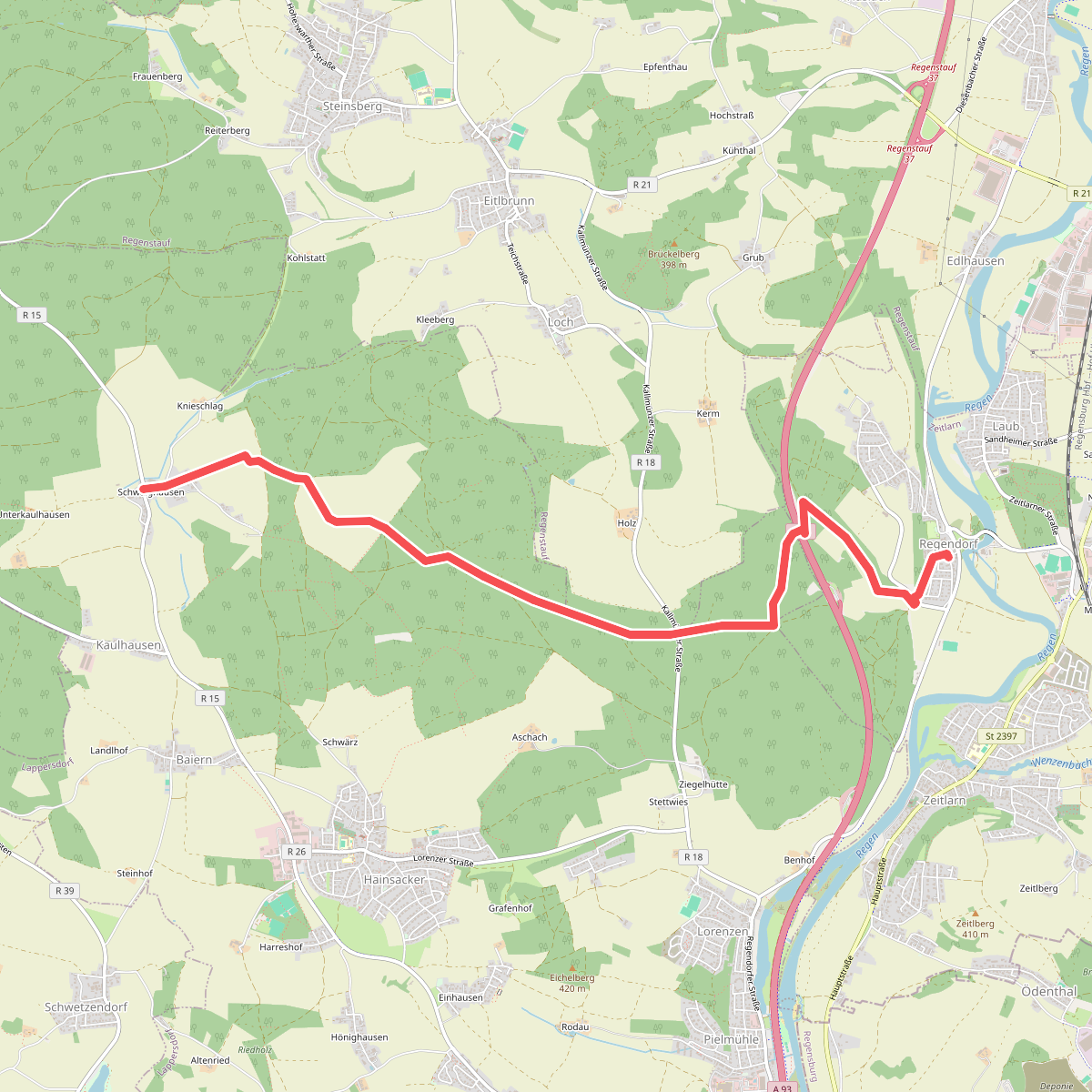 W 56 Regendorf - Schwaighausen (Grünes Dreieck)