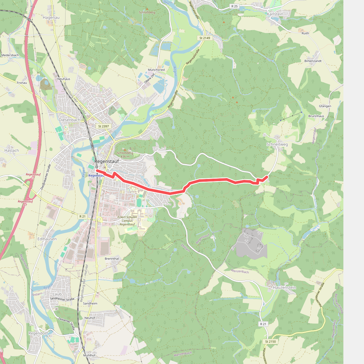 O 24 Regenstauf - Maad (Rotes Rechteck)