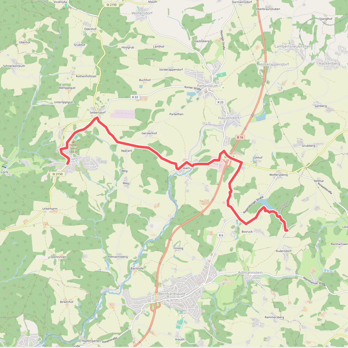O 67 Kürn - Wolferszwinger Weiher (Rotes Rechteck)