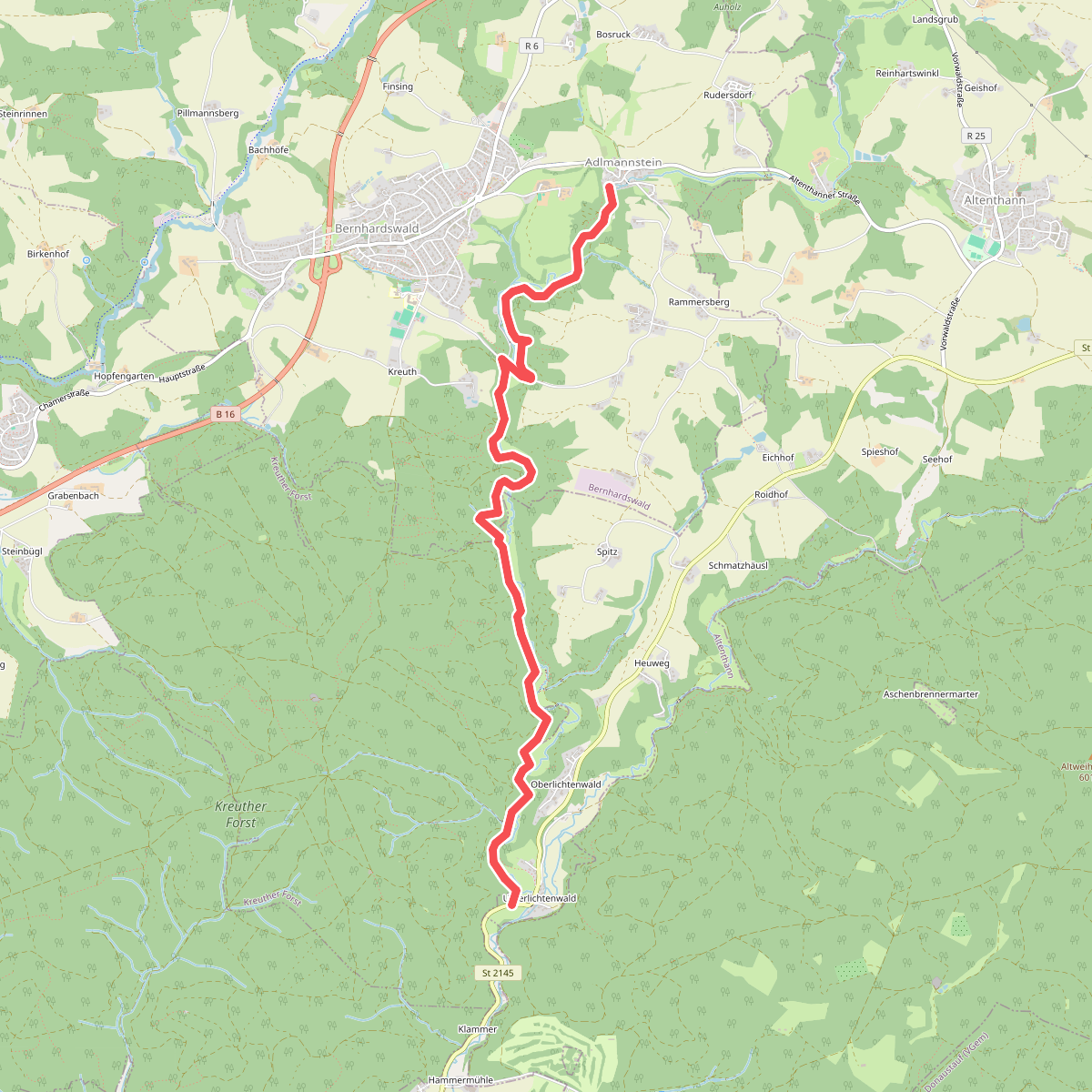 O 14 Adlmannstein - Unterlichtenwald (Grünes Rechteck)