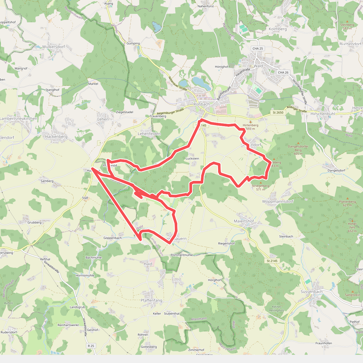 Route 145: Pfaffenöder Rundweg
