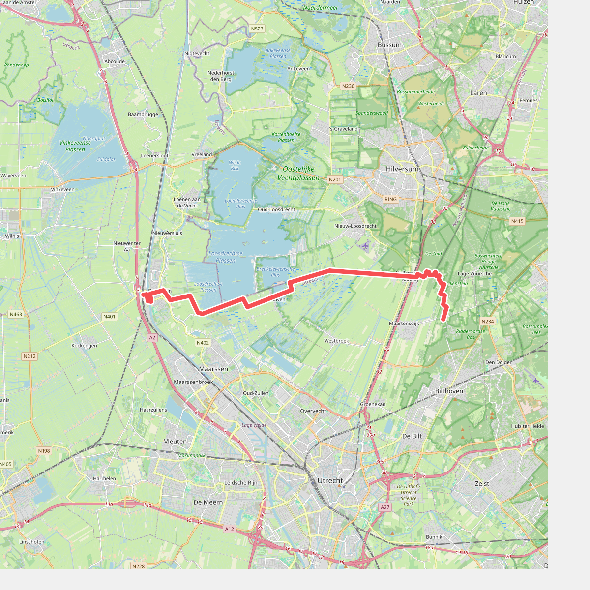 Maartensdijk - Breukelen · Marskramerpad etappe 15