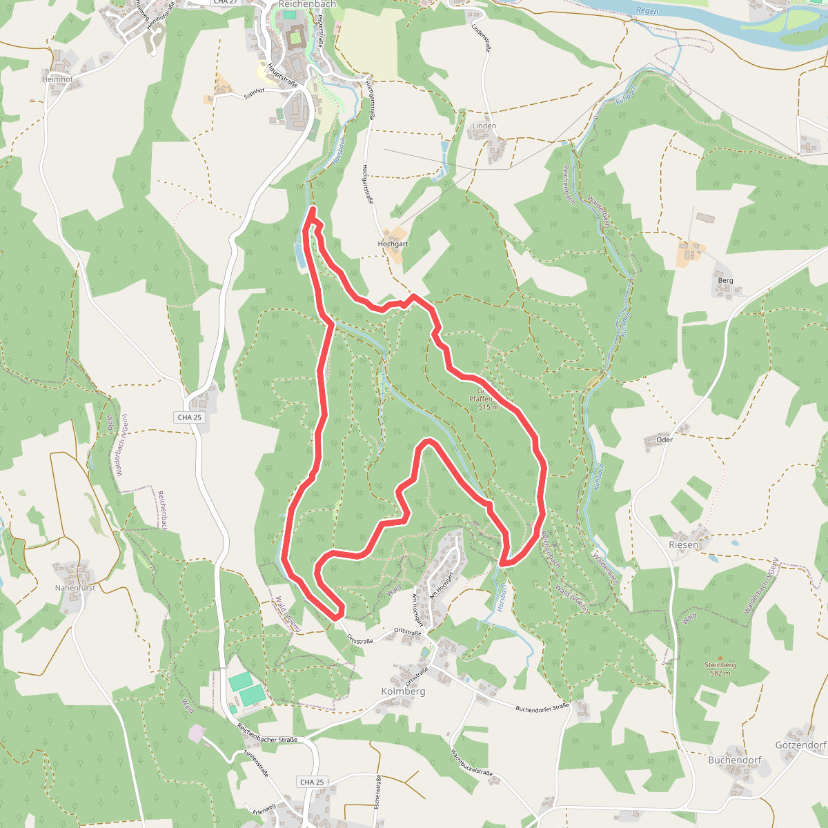 Wilder Mann 47 / Re 4 »Pfaffen-Steinweg«, Naturpark Vorderer Bayerischer Wald