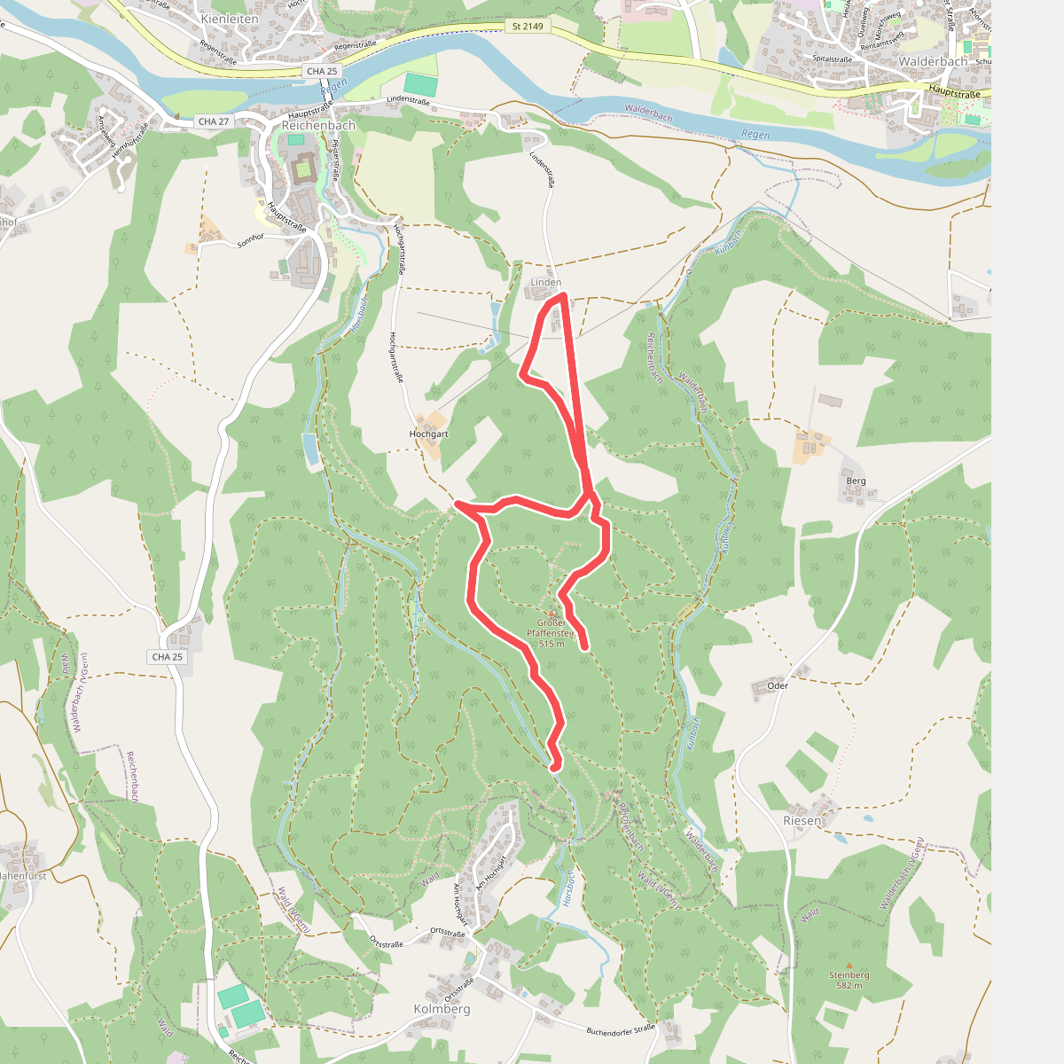 Wilder Mann 48 / Wb 3 »Lindnerweg«, Naturpark Vorderer Bayerischer Wald