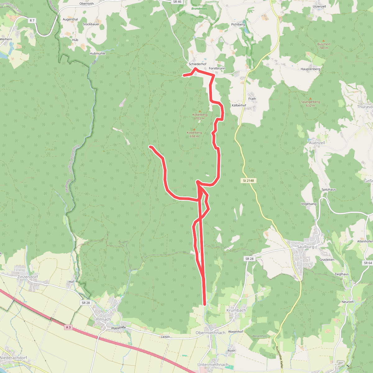 Rundwanderweg 8: Schiederhof - Schwedenschanze - Leithenbach