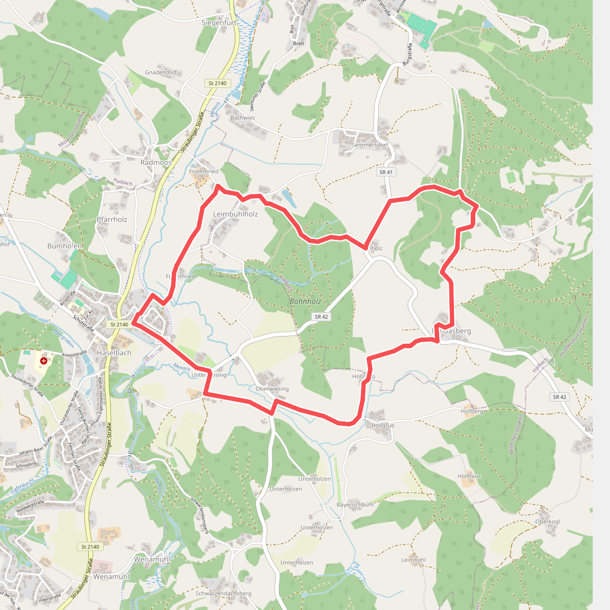 Haslebach-Bohnholz-Landasberg-Haselbach