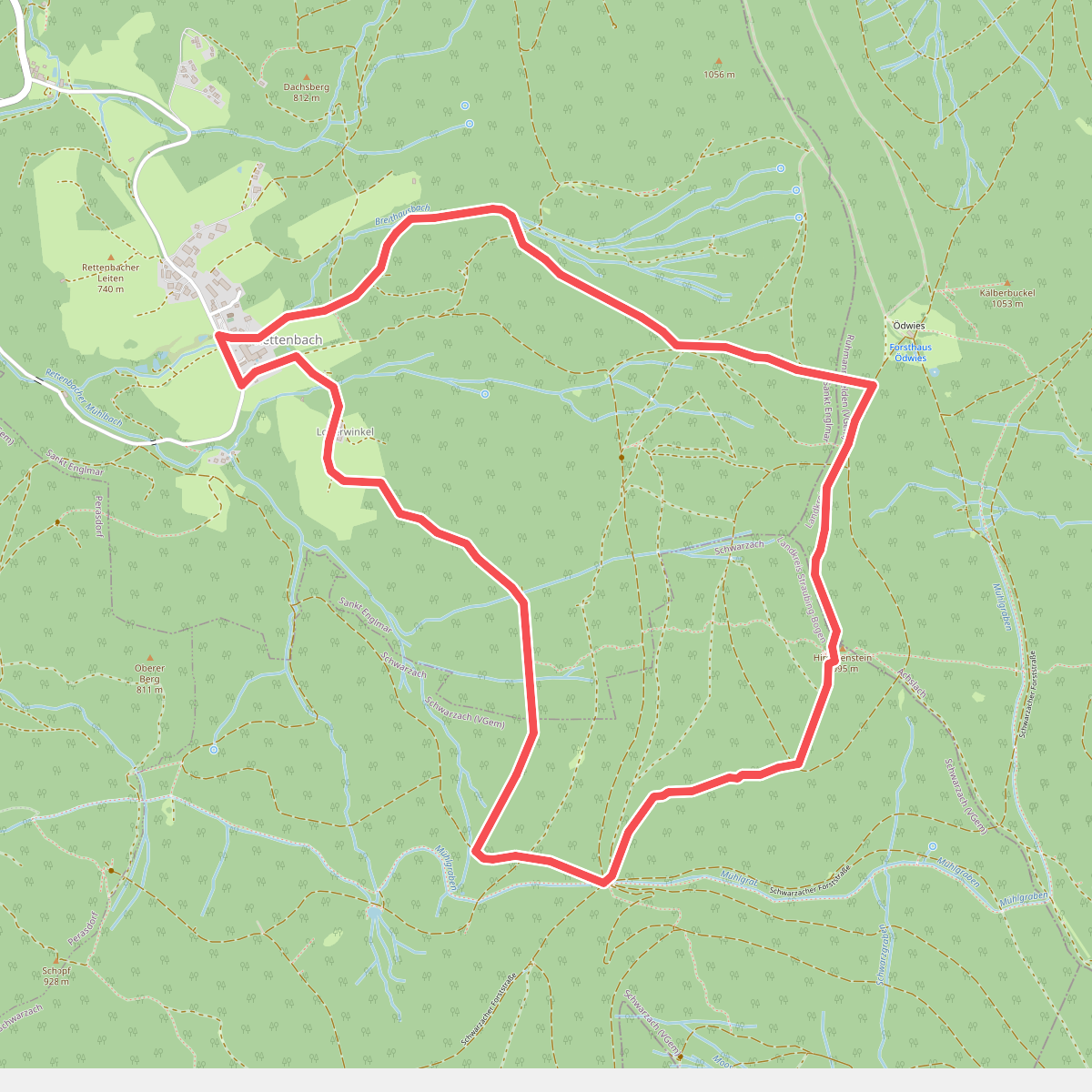 Rundwanderweg 8 Rettenbach - Hirschenstein