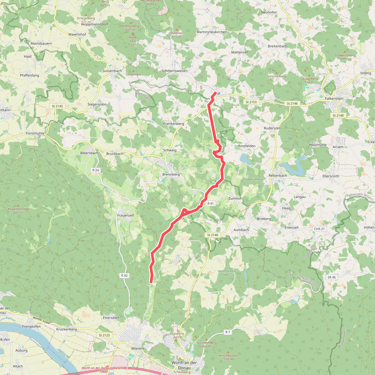 O 50 Wiesent - Gfäll (Rotes Dreieck)