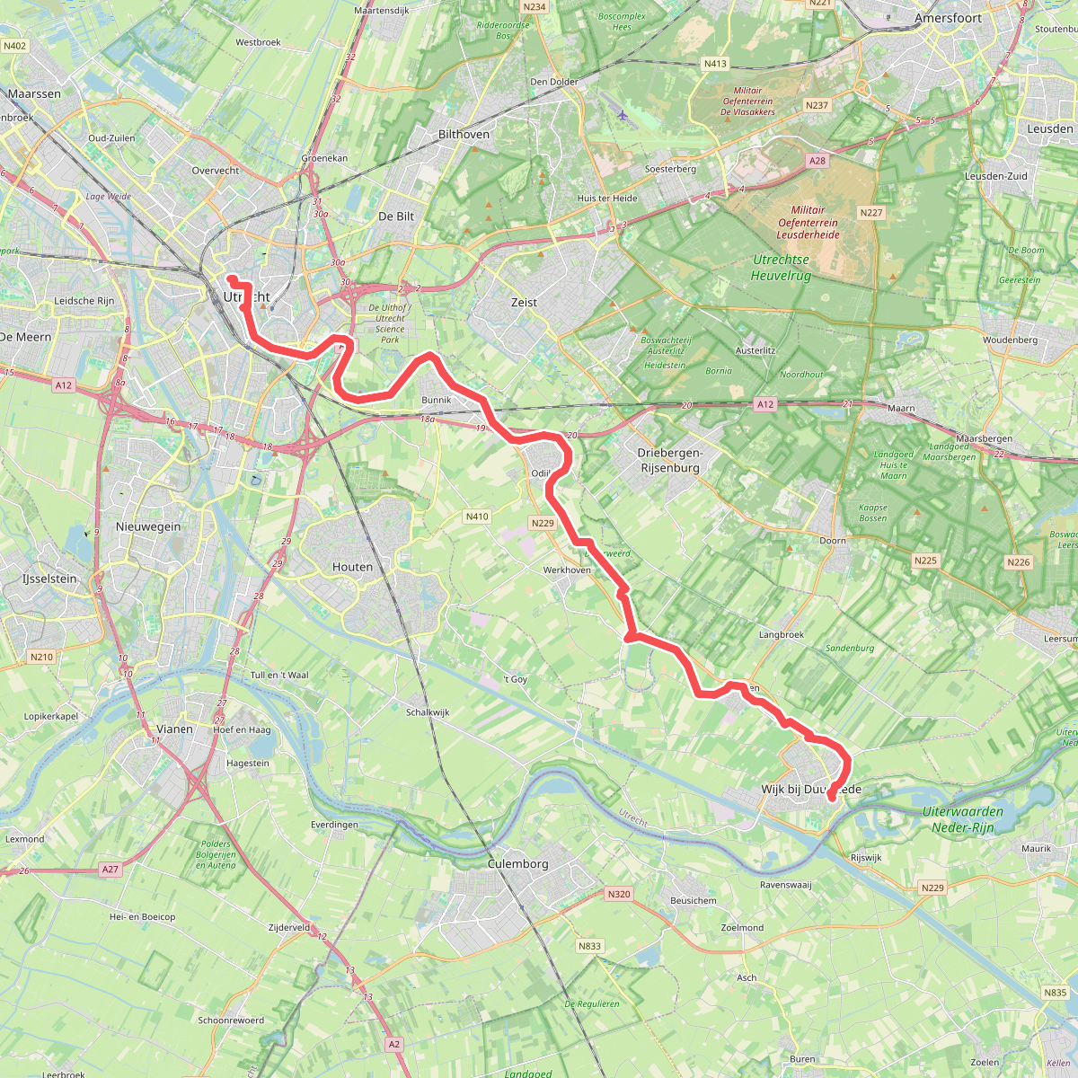 Utrecht - Wijk bij Duurstede · Jacobsweg Amstelredam etappe 7