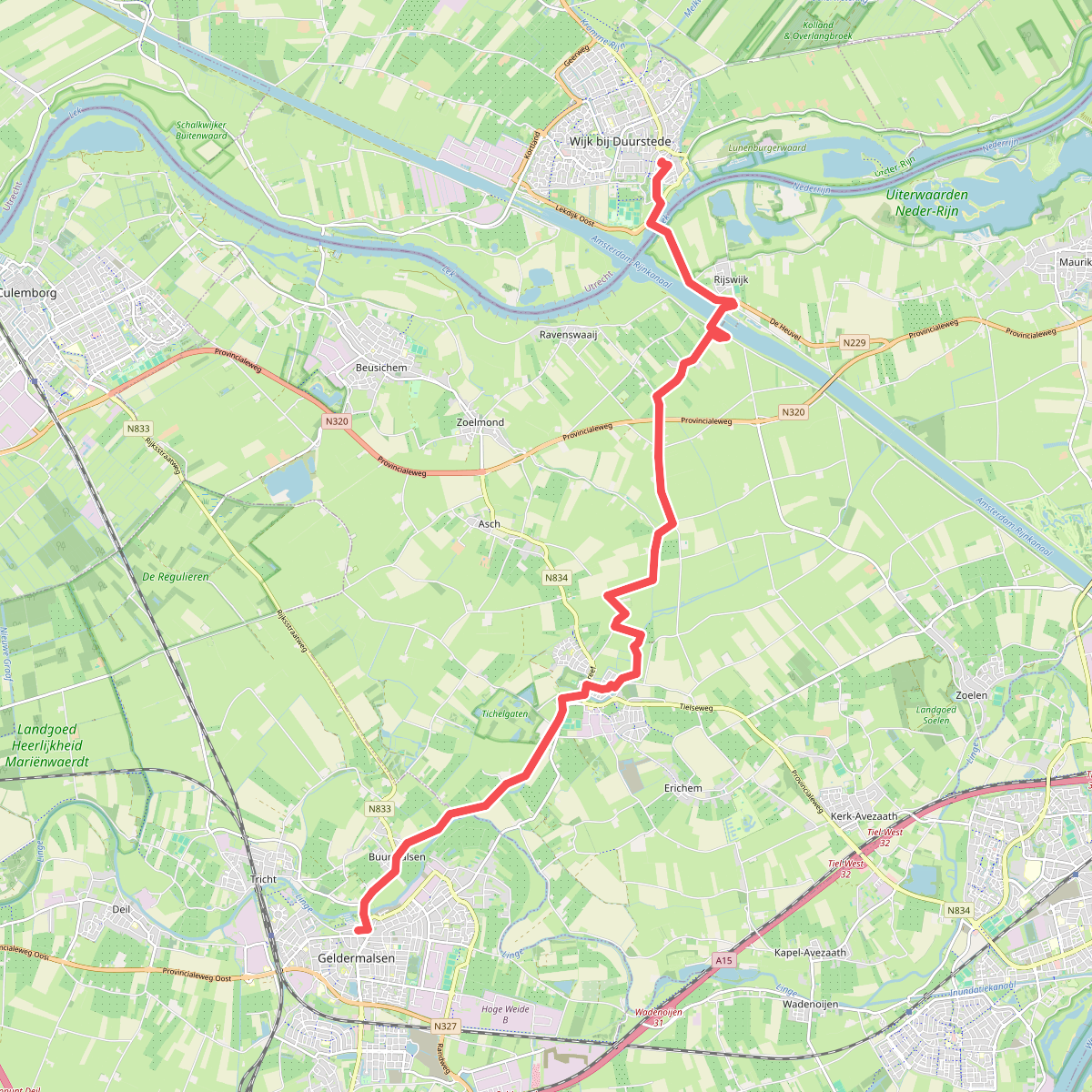 Wijk bij Duurstede - Geldermalsen · Jacobsweg Amstelredam etappe 8