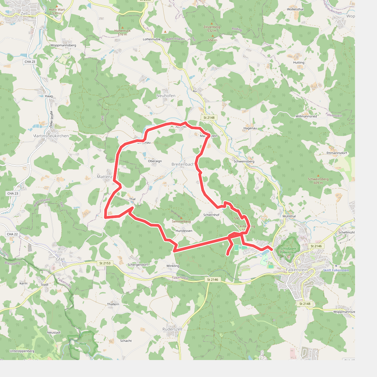 Wilder Mann 114 »Mariensteinweg«, Naturpark Vorderer Bayerischer Wald