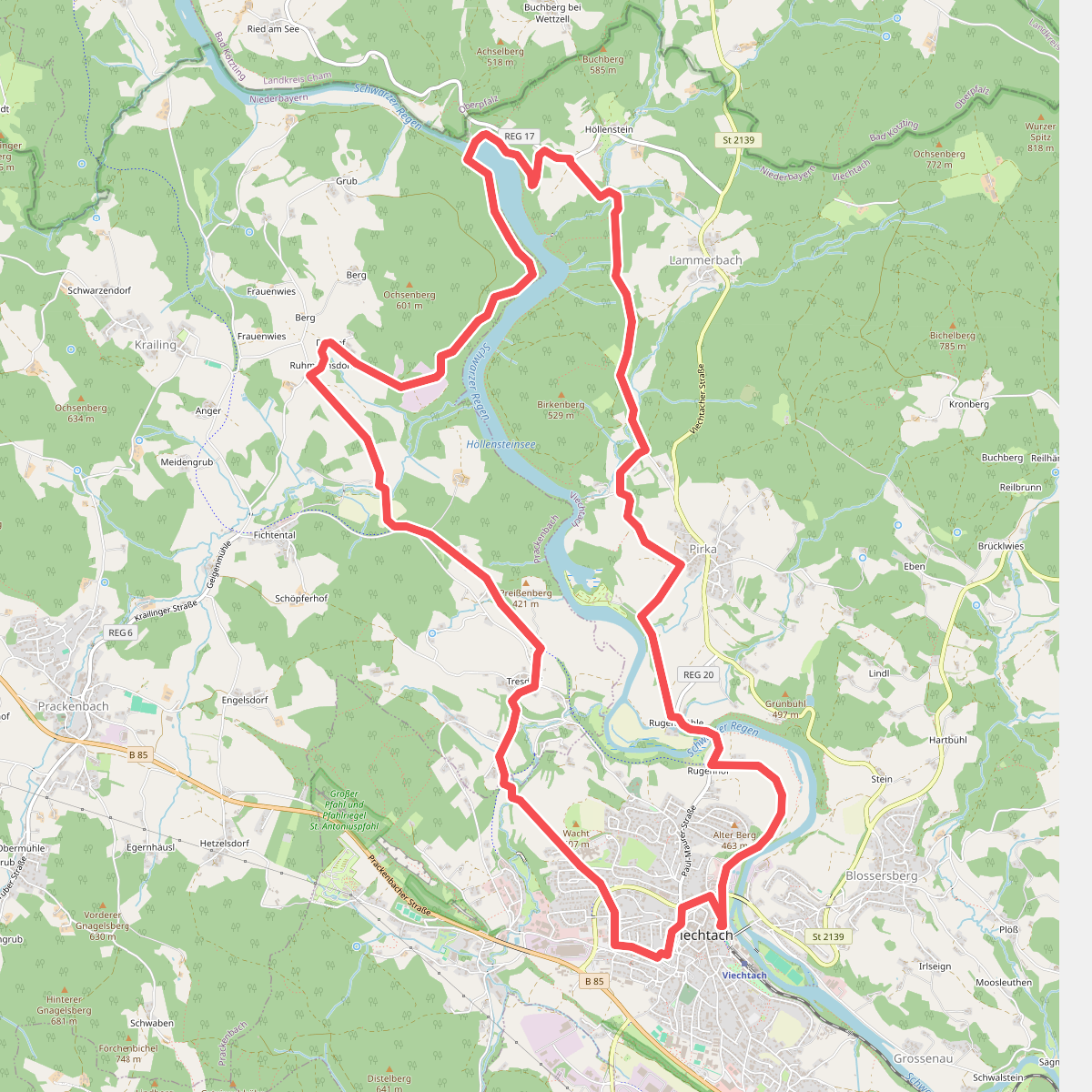 Viechtach, Rundweg Nr. 1