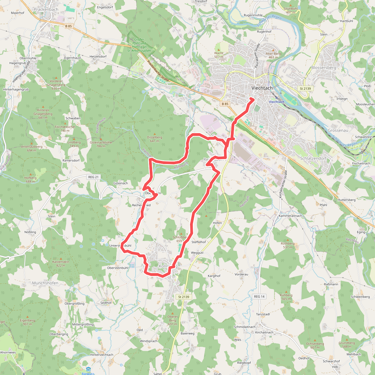 Viechtach, Rundweg Nr. 13