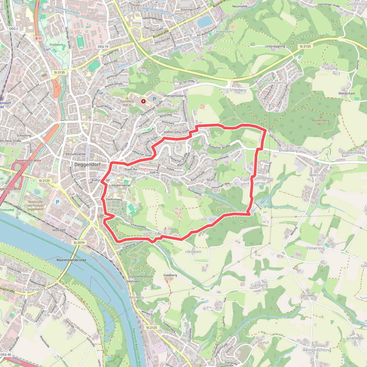Deggendorf Rundwanderweg Nr.2