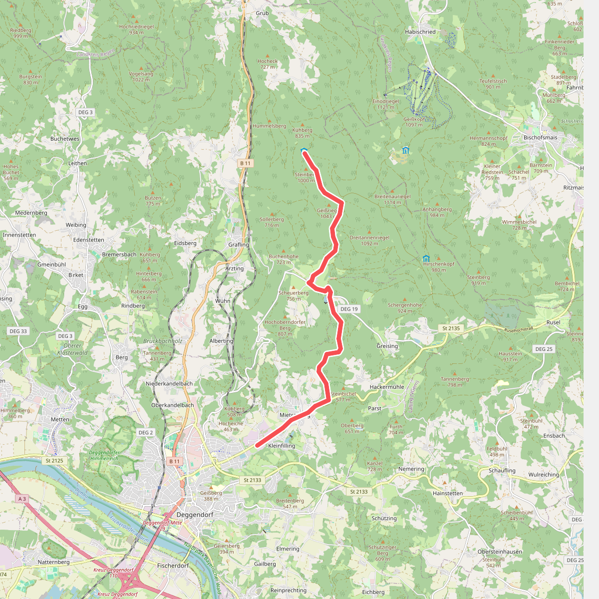 Deggendorf Zielwanderweg Nr.1