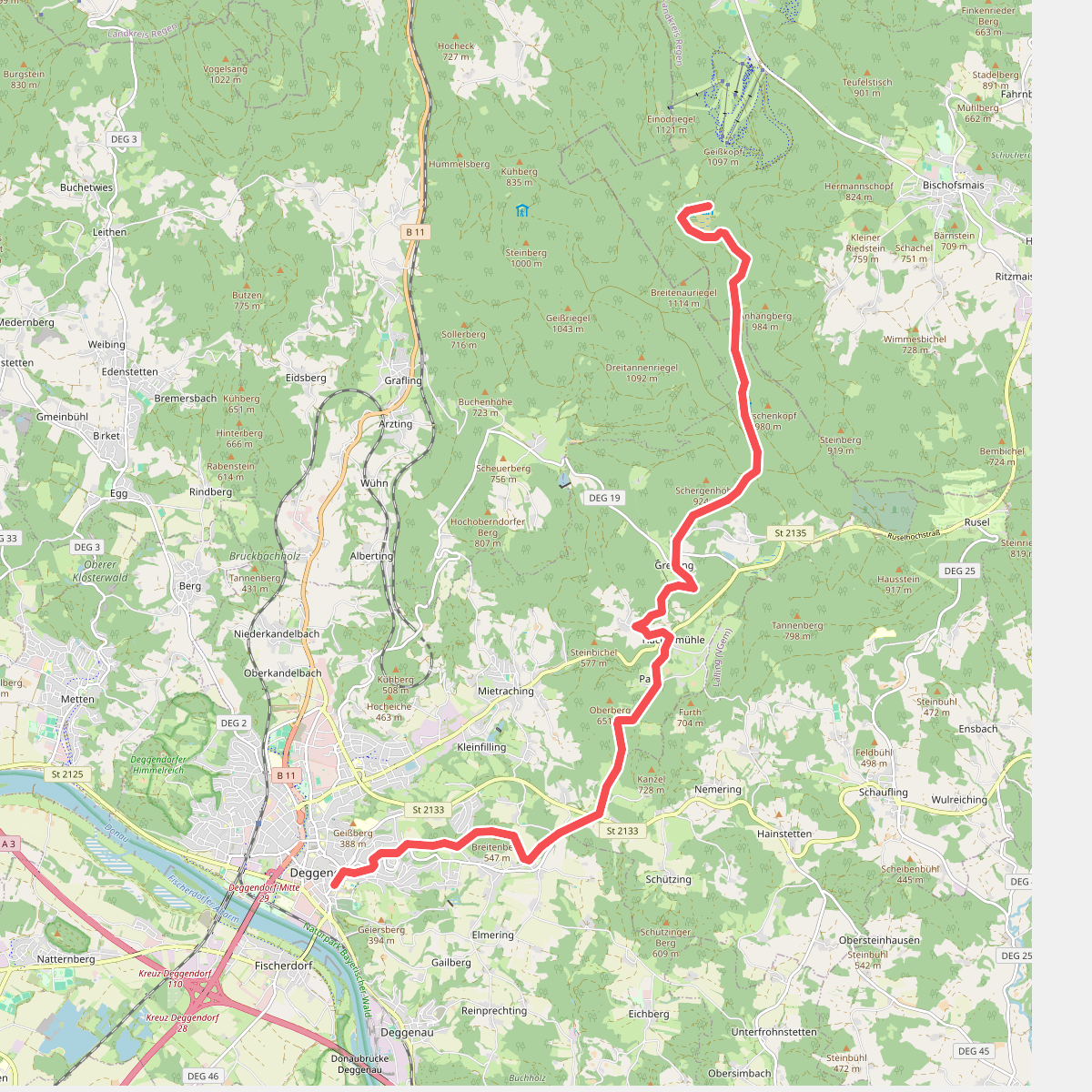Deggendorf Zielwanderweg Nr.2