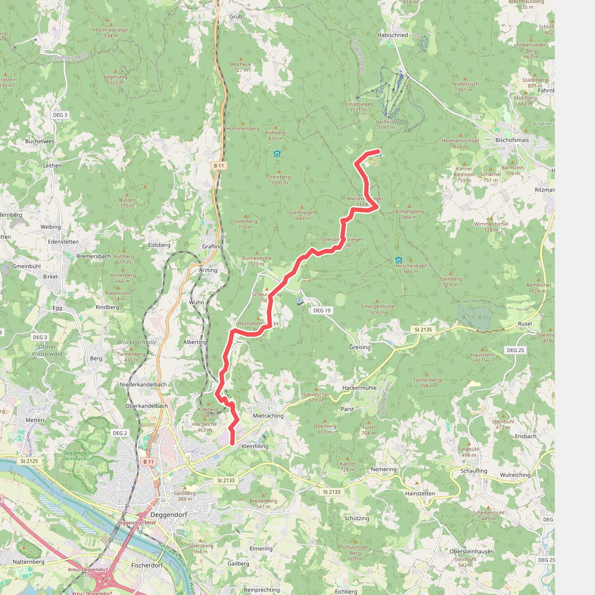 Deggendorf Zielwanderweg Nr.3