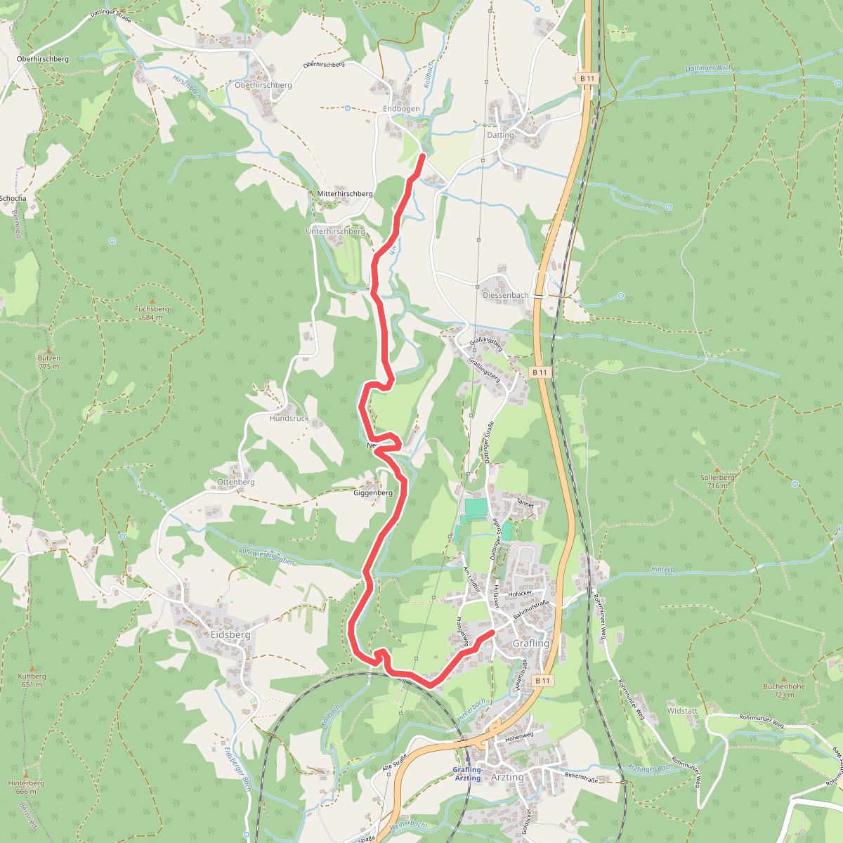 Graflinger Tal Zielwanderweg Nr. 9