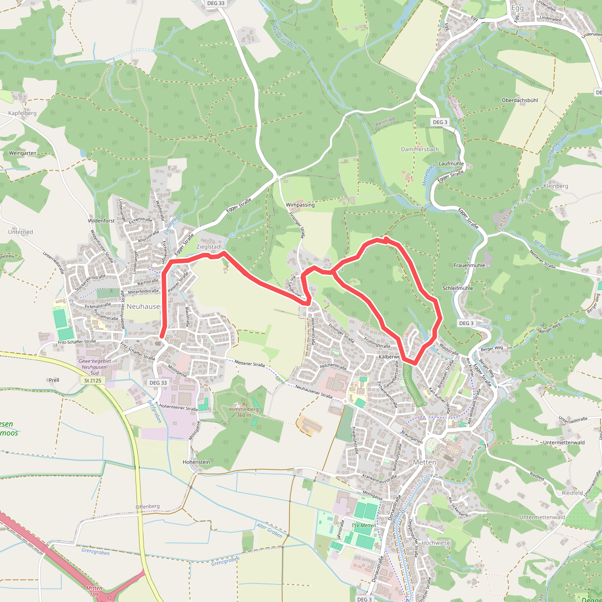 Obermettenwald Weg