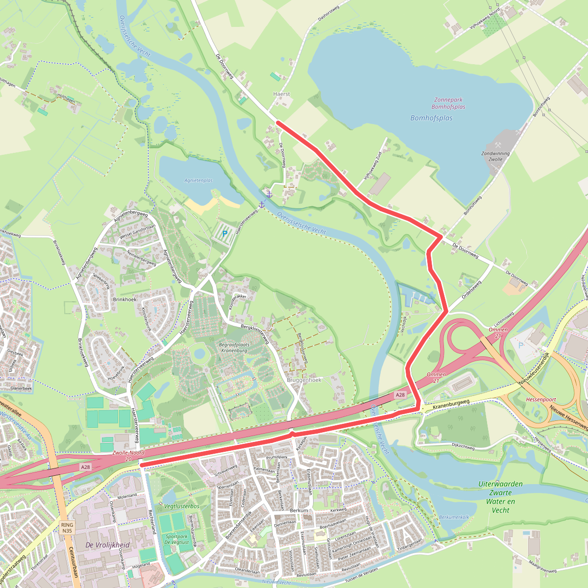 Variant Hasselt - Zwolle · Jacobsweg Amsvorde etappe 1