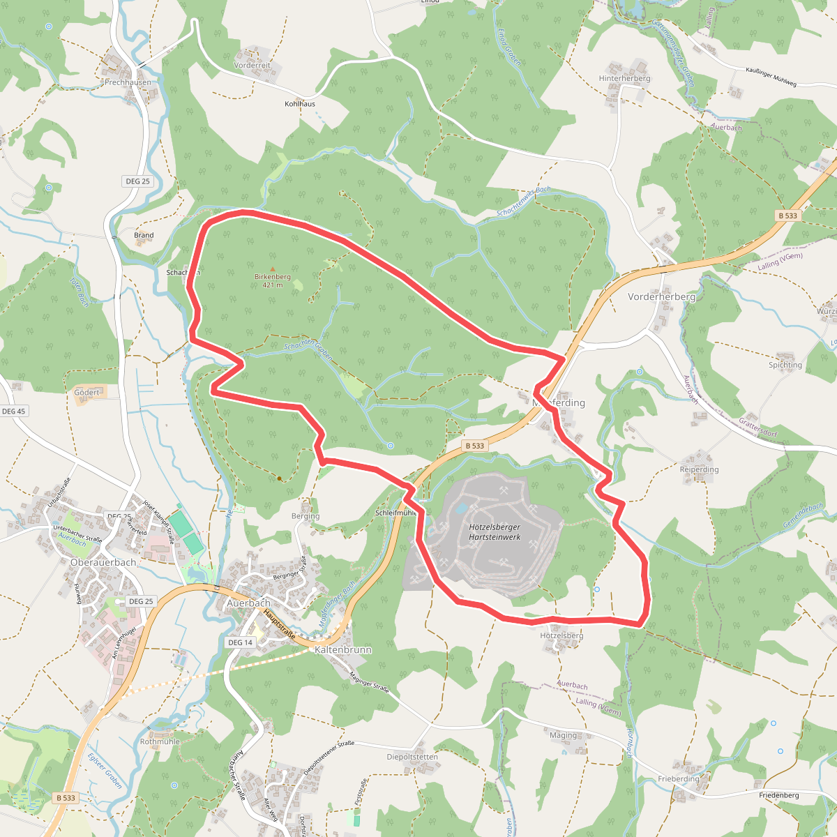 Auerbacher Schachtenwanderweg