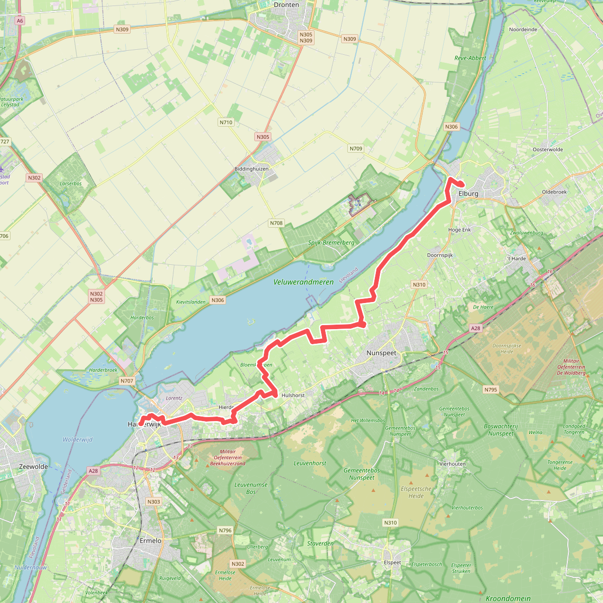 Elburg - Harderwijk · Jacobsweg Amsvorde etappe 3
