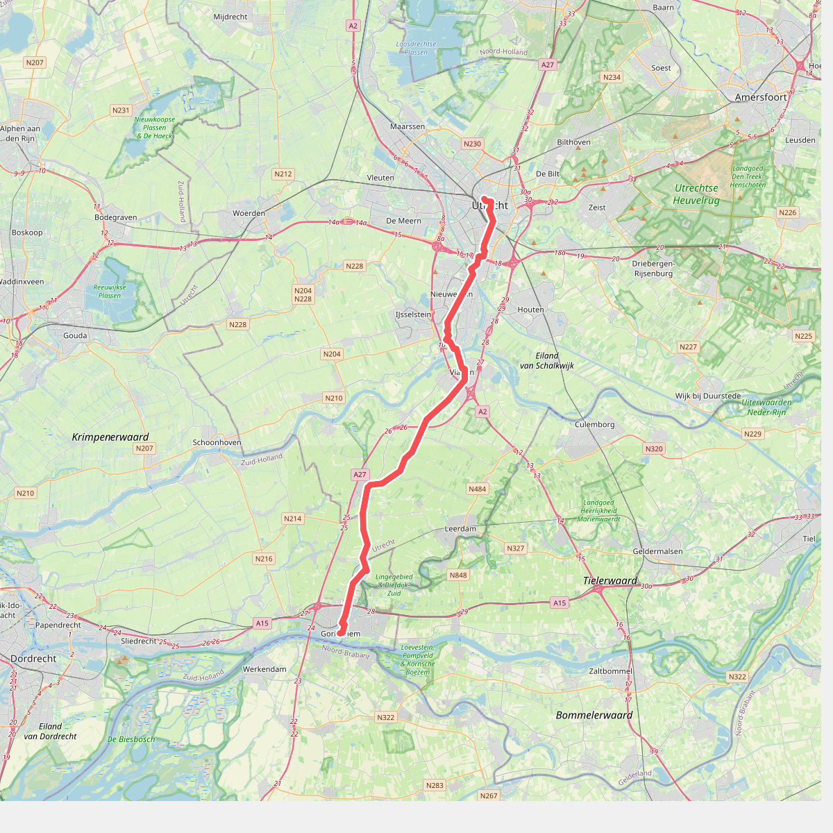 Utrecht - Gorinchem · Jacobsweg Amsvorde etappe 6