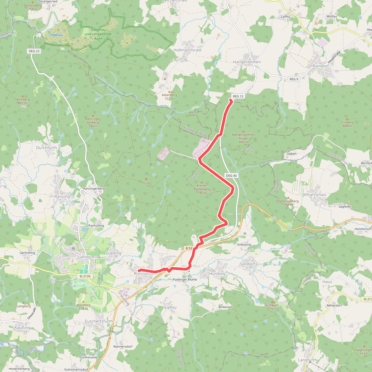Hundinger Zielwanderweg Taferlkapelle