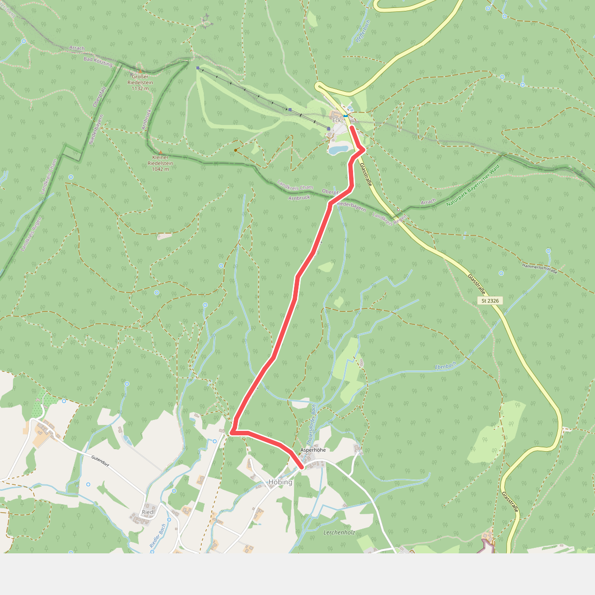 Goldsteig Zuweg Nr.16 Höbing - Eck