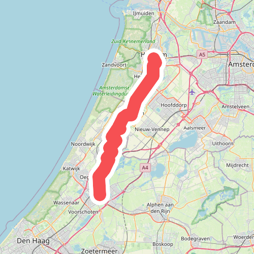 Haarlem - Leiden · Jacobsweg Die Haghe etappe 1