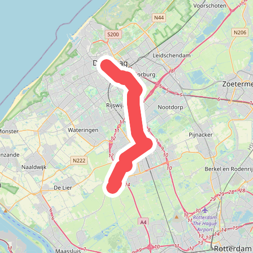 Den Haag - Schipluiden · Jacobsweg Die Haghe etappe 3