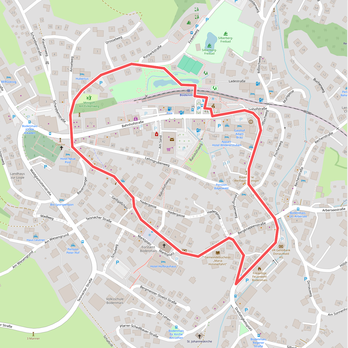 Fernrohr Wanderweg