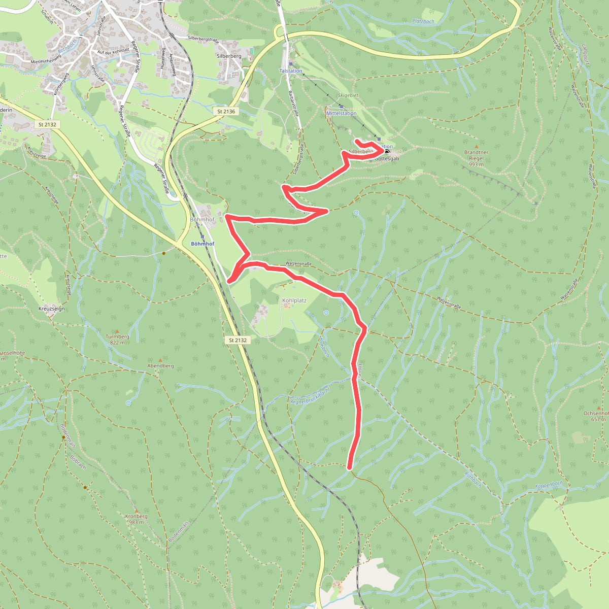 Langdorf -> Silberberg