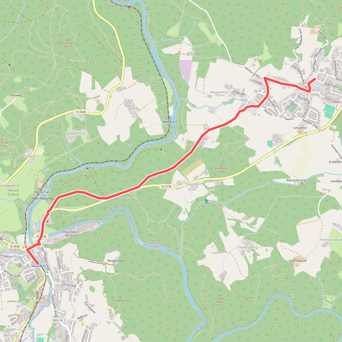 Zielwanderweg 8 Böbrach - Teisnach