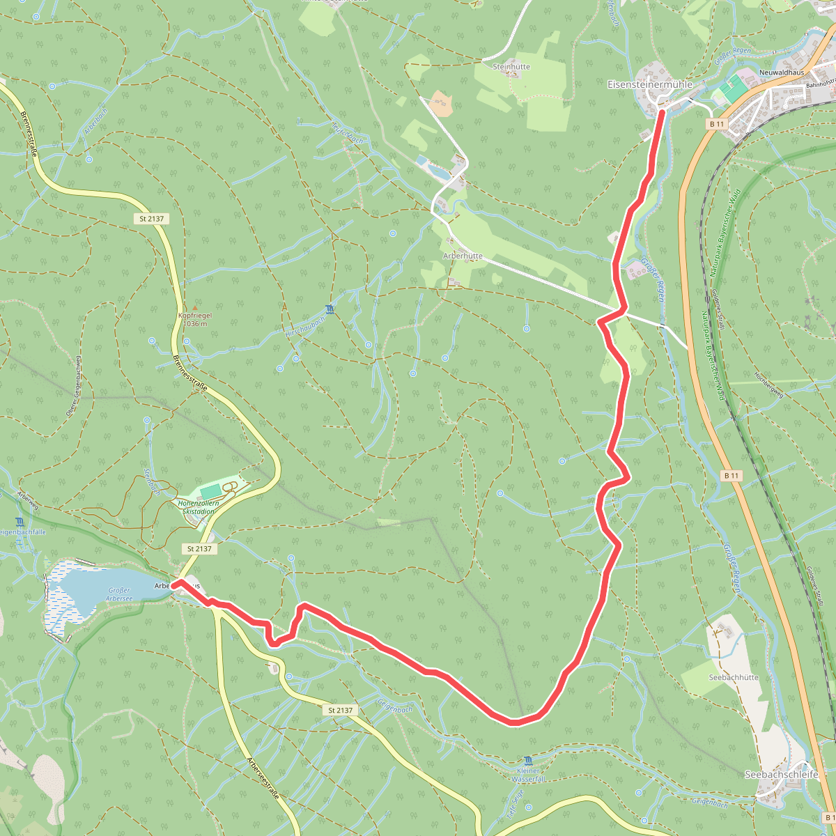 8 Bayerisch Eisenstein - Großer Arbersee