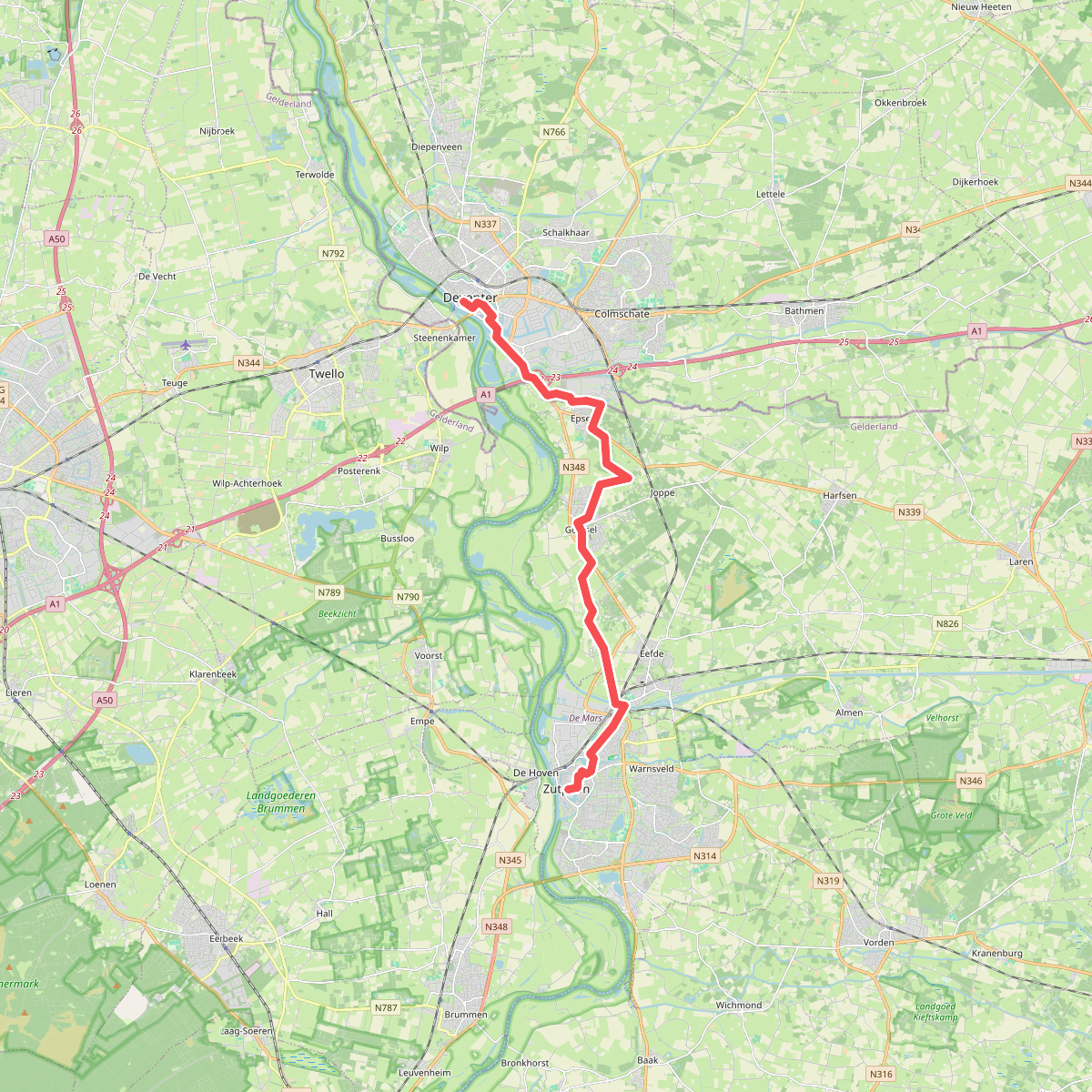 Deventer - Zutphen · Jacobsweg Nieumeghen etappe 3