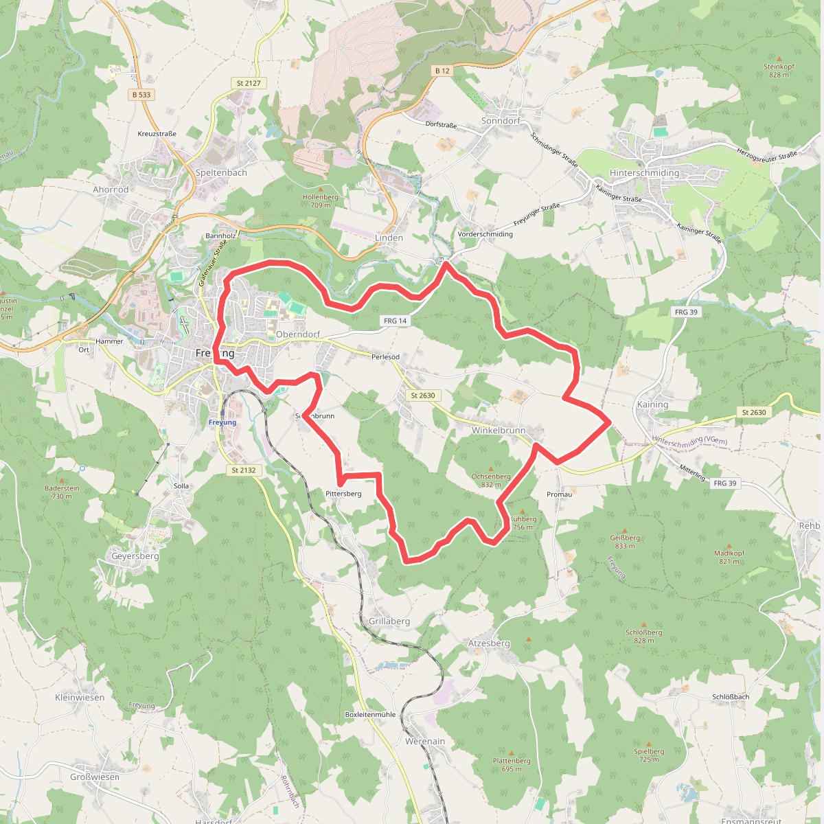 Rundwanderweg Nr. 11: Ochsenberg - Leitenholz