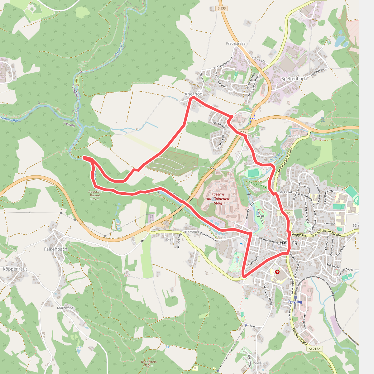 Rundwanderweg Nr. 1: Saußbach - Ahornöd