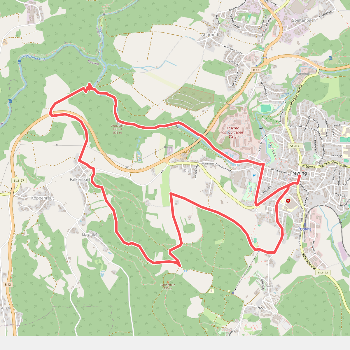 Rundwanderweg Nr. 2: Saußbach - Falkenbach