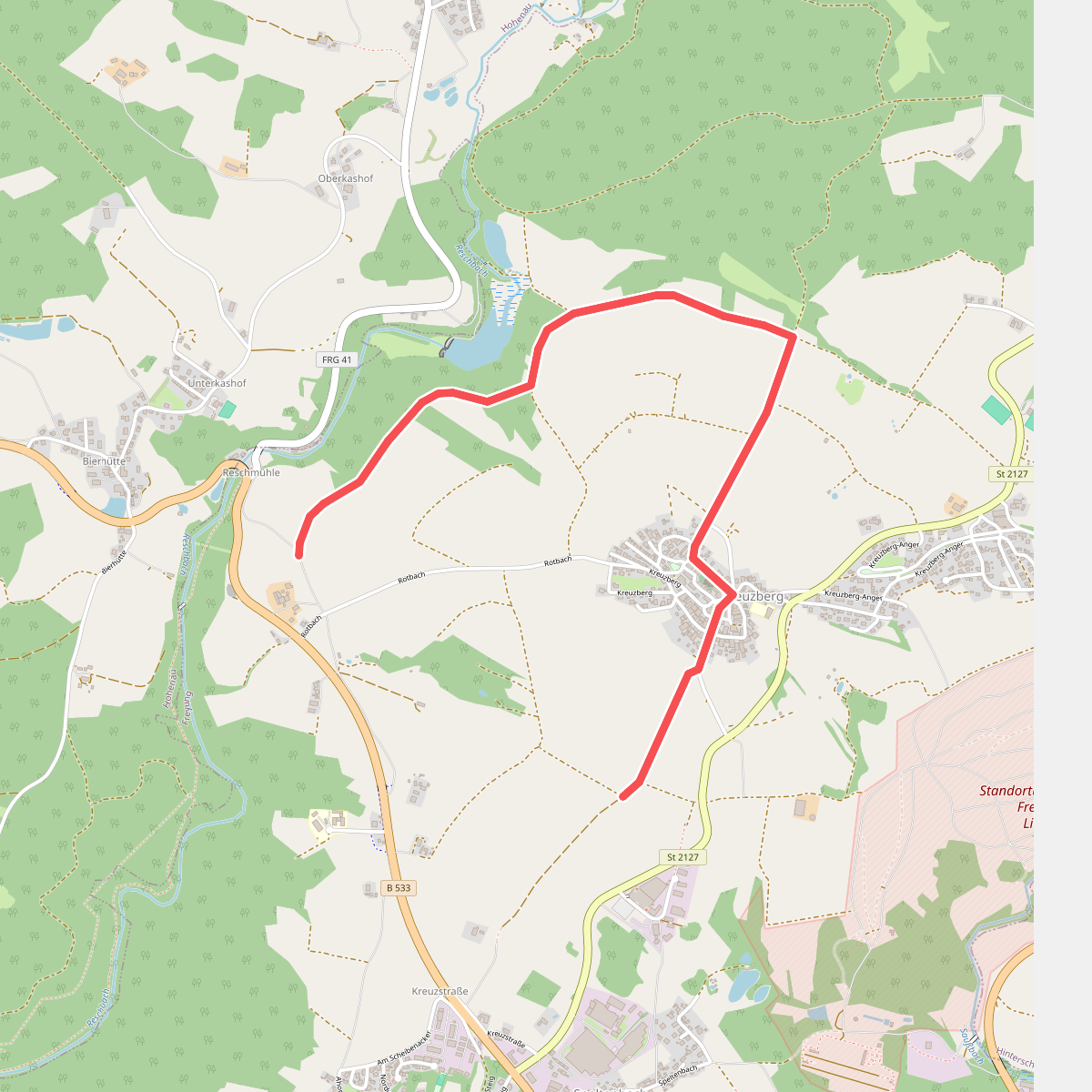 Rundwanderweg Nr. 4a: Reschbachtal (Verlängerung)