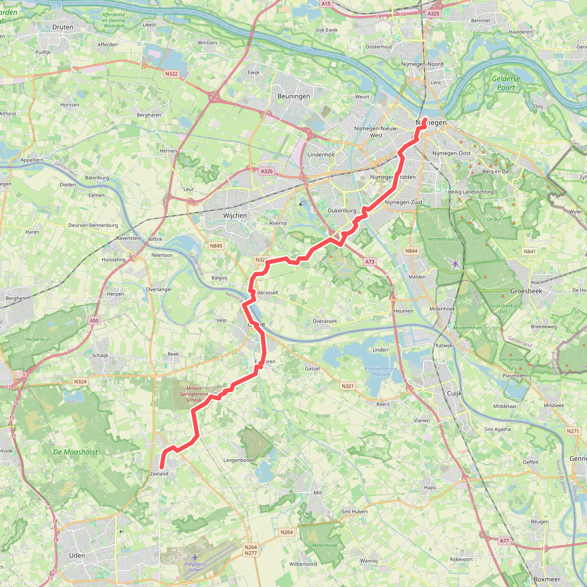 Nijmegen - Zeeland · Jacobsweg Nieumeghen etappe 8
