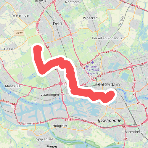 Schipluiden - Rotterdam · Jacobsweg Thuredrecht etappe 1