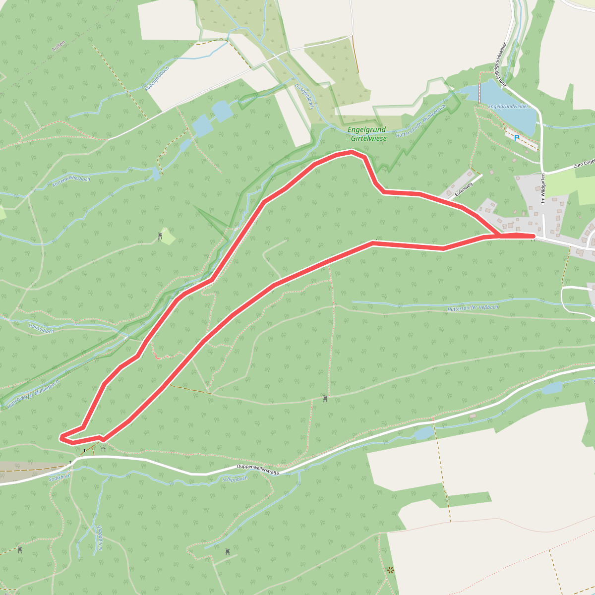 Nordic Walking, Strecke 1 leicht