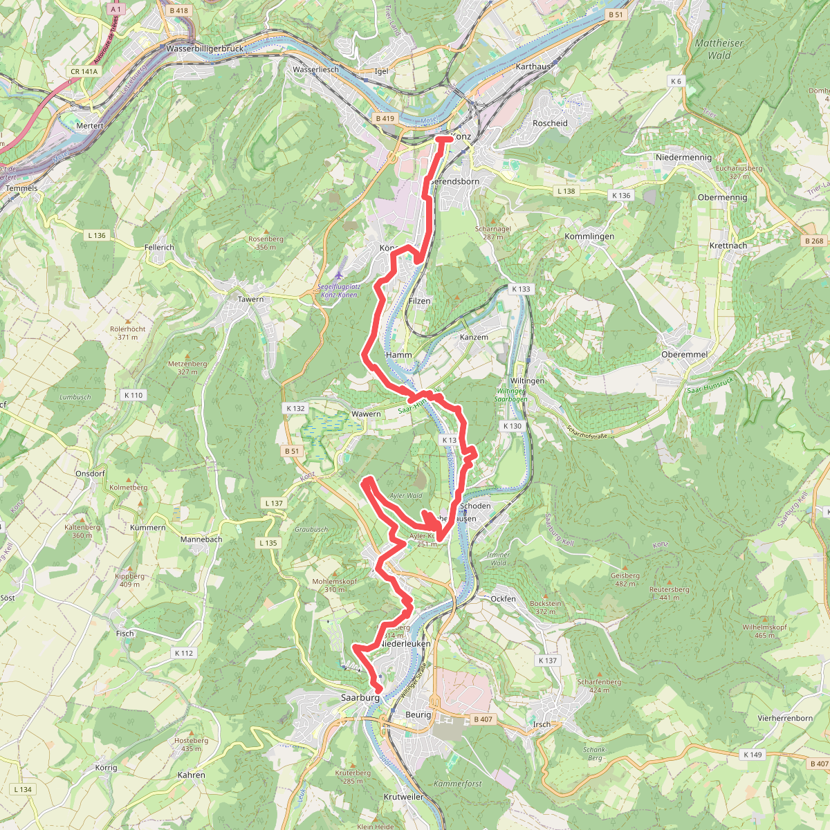 G9: Konz <=> Saarburg