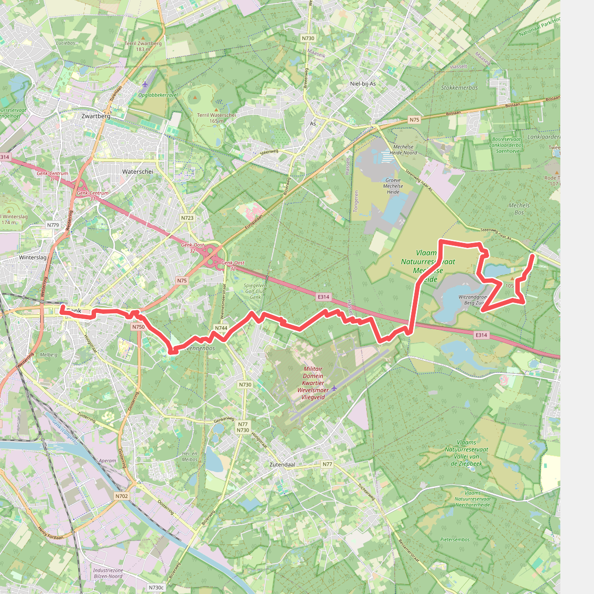 Salamander - Station Genk · Limburgse Mijnen etappe 3