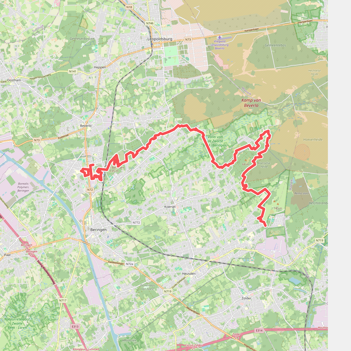 Beringen-Mijn - Terril Zolder · Limburgse Mijnen etappe 6
