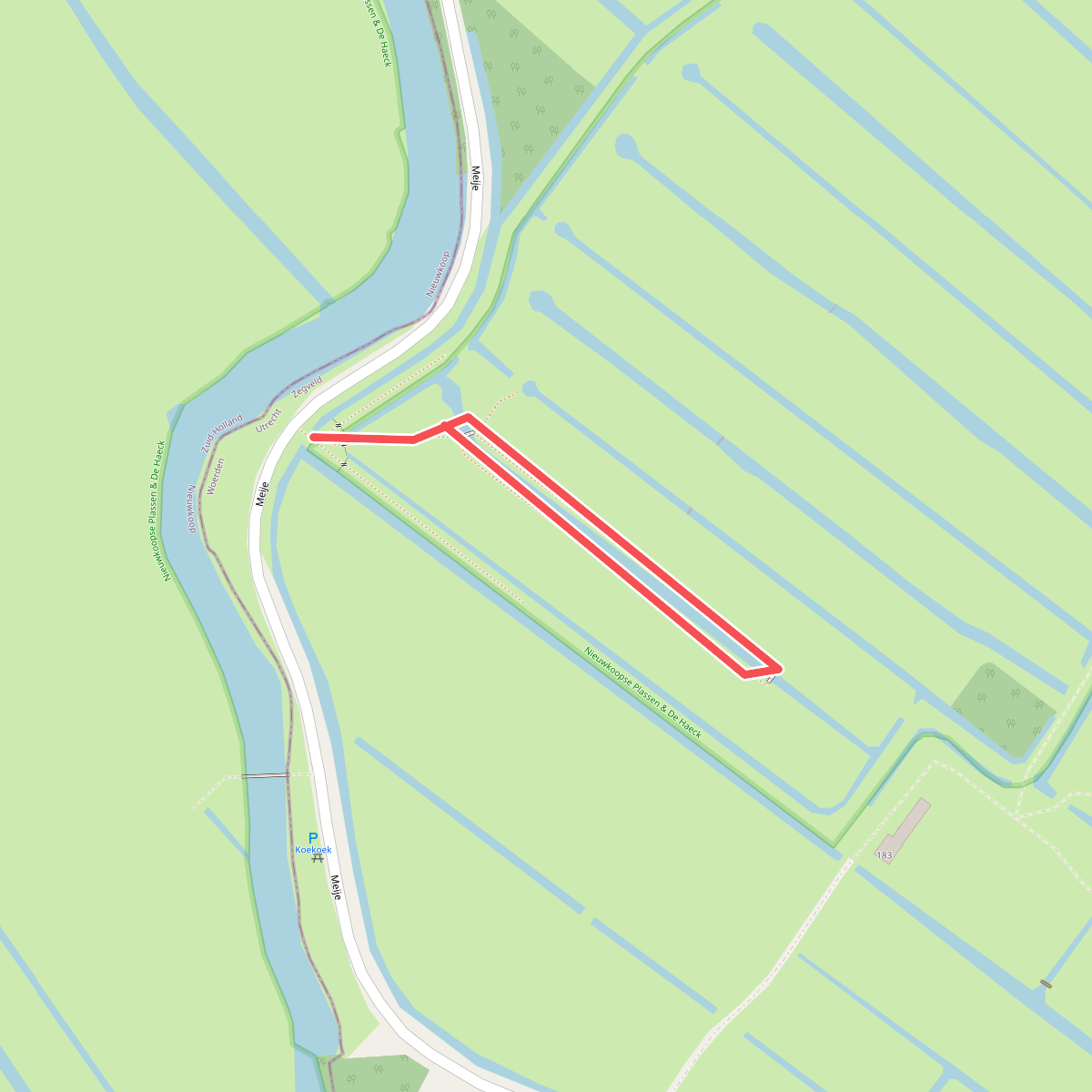 Wandelroute Schraallanden langs de Meije